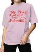 Axolotl Heart Valentine Design Women's T-shirt