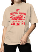 Bearded Dragon Valentine Love Women's T-shirt