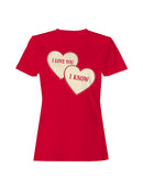 Heartfelt Love Quote Design Women's T-shirt