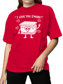 Cute S'mores Love Cartoon Design Women's T-shirt