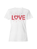 Heart Pattern "LOVE" Design Women's T-shirt