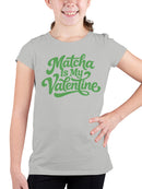 Matcha is My Valentine Design Youth's T-shirt