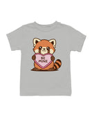 Adorable Red Panda Valentine's Design Youth's T-shirt