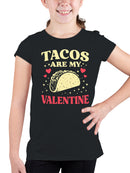 Tacos Are My Valentine Design Youth's T-shirt