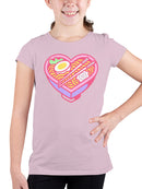 Heart-Shaped Ramen Delight Youth's T-shirt