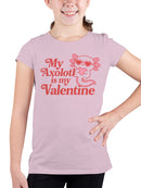 Axolotl Heart Valentine Design Youth's T-shirt