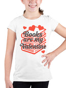 Books Are My Valentine Design Youth's T-shirt