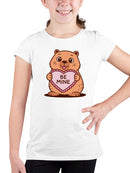 Adorable Wombat Valentine Design Youth's T-shirt