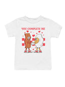 You Complete Me: Bacon & Coffee Love Youth's T-shirt
