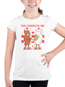 You Complete Me: Bacon & Coffee Love Youth's T-shirt