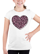 Wild Heart Leopard Print Love Youth's T-shirt