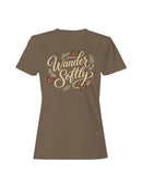 Officially Licensed WILDERKIND Wander Softly Butterfly Art Women's T-shirt