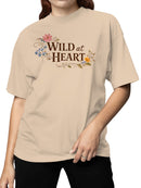 Officially Licensed WILDERKIND Wild at Heart Floral Design Women's T-shirt