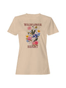 WILDERKIND Wildflower Heart Vintage Floral Art Women's T-shirt