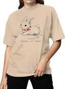 Officially Licensed WILDERKIND Untamed, But Tender Bunny Design Women's T-shirt
