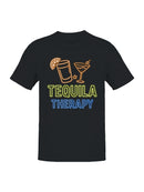 Neon Tequila Therapy Sign Men's T-shirt