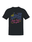 Shots Before Thoughts Neon Design Men's T-shirt