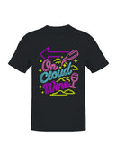 On Cloud Wine Neon Design Men's T-shirt