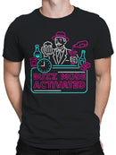 Buzz Mode Activated Neon Party Art Men's T-shirt