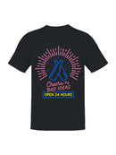 Cheers to Bad Ideas Neon Art Men's T-shirt