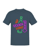 Vodka Vibes Neon Bar Sign Men's T-shirt