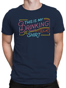 Neon Style Drinking Shirt Design Men's T-shirt