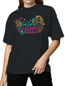 Sip Sip Happy Neon Celebration Women's T-shirt