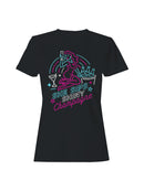 Neon Champagne Celebration Design Women's T-shirt