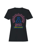 Cheers to Bad Ideas Neon Art Women's T-shirt