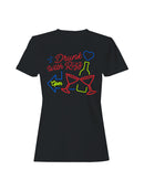 Neon Drunk with Rizz Sign Women's T-shirt