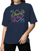 Cheers to That Neon Celebration Women's T-shirt
