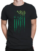 Officially Licensed St. Patrick's Day Shamrock Americana Design Men's T-shirt