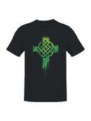 Officially Licensed St. Patrick's Day Celtic Knot Cross Art Men's T-shirt
