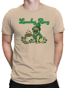 Officially Licensed St. Patrick's Day Lucky Boy St. Patrick's Pug Design Men's T-shirt