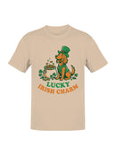 Officially Licensed St. Patrick's Day Lucky Irish Charm Dog Design Men's T-shirt