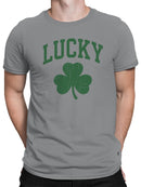Officially Licensed St. Patrick's Day Vintage Lucky Shamrock Design Men's T-shirt