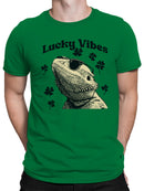 Officially Licensed St. Patrick's Day Cool Lizard Lucky Vibes Design Men's T-shirt