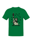 Officially Licensed St. Patrick's Day Statue of Liberty New York Irish Men's T-shirt