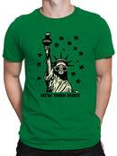 Officially Licensed St. Patrick's Day Statue of Liberty New York Irish Men's T-shirt