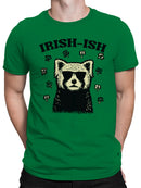Officially Licensed St. Patrick's Day Irish-Ish Cool Dog with Shamrocks Men's T-shirt