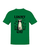 Officially Licensed St. Patrick's Day Lucky Cat in Shades Design Men's T-shirt