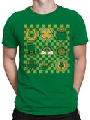 Officially Licensed St. Patrick's Day St. Patrick's Day Lucky Symbols Men's T-shirt