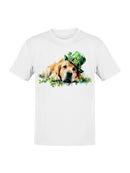 Officially Licensed St. Patrick's Day Lucky Dog St. Patrick's Art Men's T-shirt
