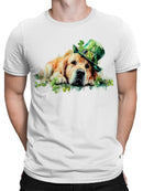 Officially Licensed St. Patrick's Day Lucky Dog St. Patrick's Art Men's T-shirt