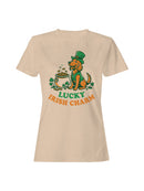 Officially Licensed St. Patrick's Day Lucky Irish Charm Dog Design Women's T-shirt