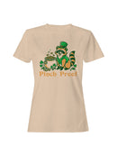 Officially Licensed St. Patrick's Day Pinch Proof Leprechaun Raccoon Design Women's T-shirt