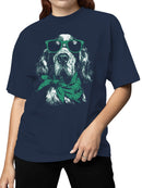 Officially Licensed St. Patrick's Day Cool Dog in Shades Art Women's T-shirt
