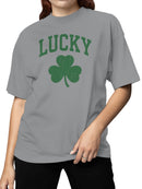 Officially Licensed St. Patrick's Day Vintage Lucky Shamrock Design Women's T-shirt