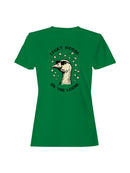 Officially Licensed St. Patrick's Day Lucky Goose on the Loose Design Women's T-shirt