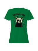 Officially Licensed St. Patrick's Day Irish-Ish Cool Dog with Shamrocks Women's T-shirt